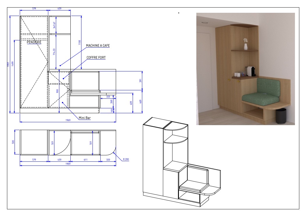Agencement plan ritmodiag